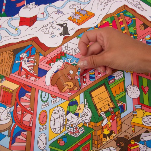Omy - Poster géant Atelier du Père Noël Omy - Poster géant Atelier du Père Noël