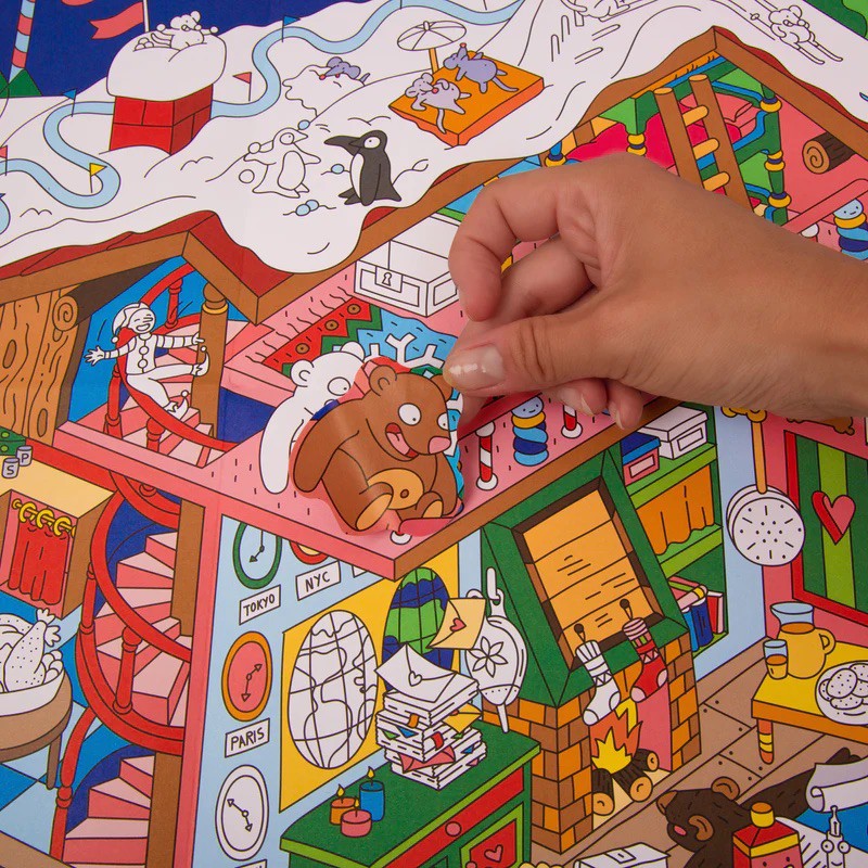 Omy - Poster géant Atelier du Père Noël Voir la slide Omy - Poster géant Atelier du Père Noël