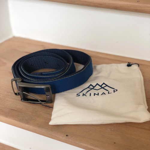 Ceinture upcyclée Skinalp bleu électrique / noir Ceinture upcyclée Skinalp bleu électrique / noir