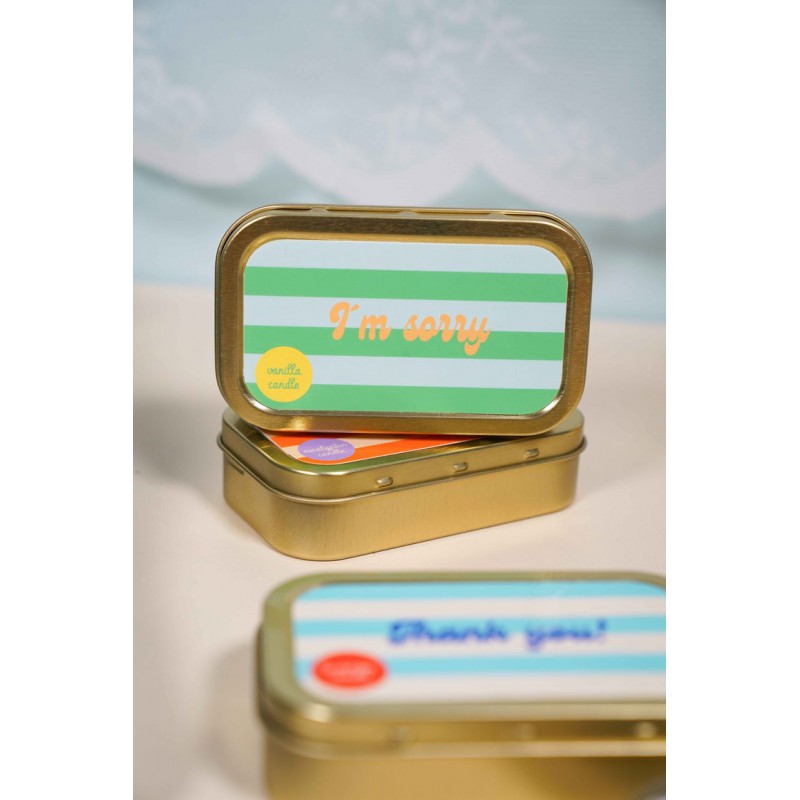 Voir la slide To from - Bougie Greetings - I'm sorry (vanilla)