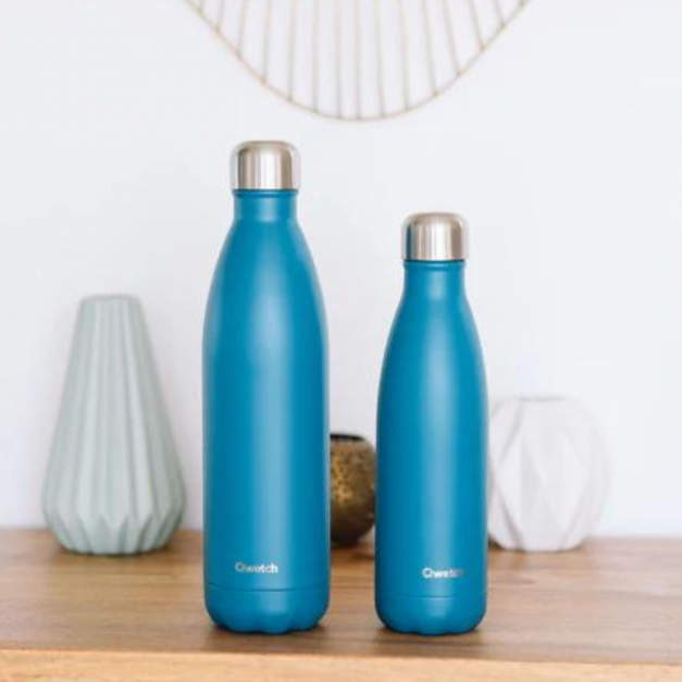 Gourde isotherme bleu azur 260 ml - Qwetch
