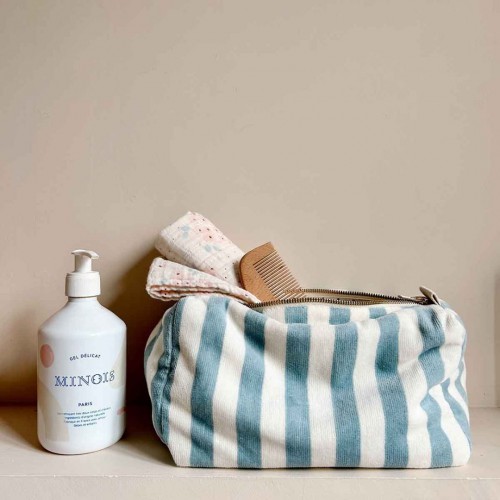 Trousse de toilette en canevas de coton Trousse de toilette en canevas de coton