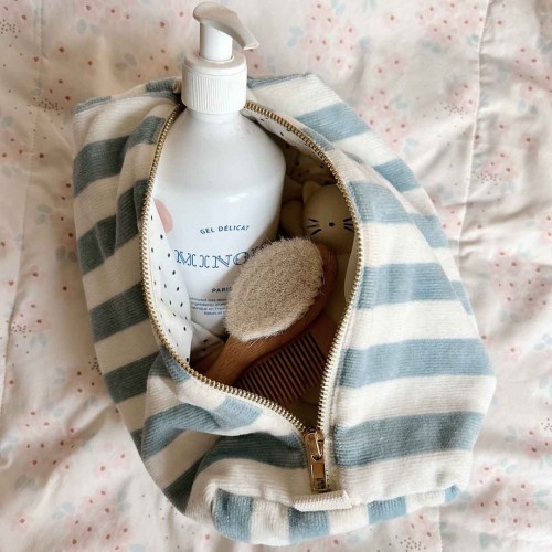 Trousse de toilette en canevas de coton Trousse de toilette en canevas de coton