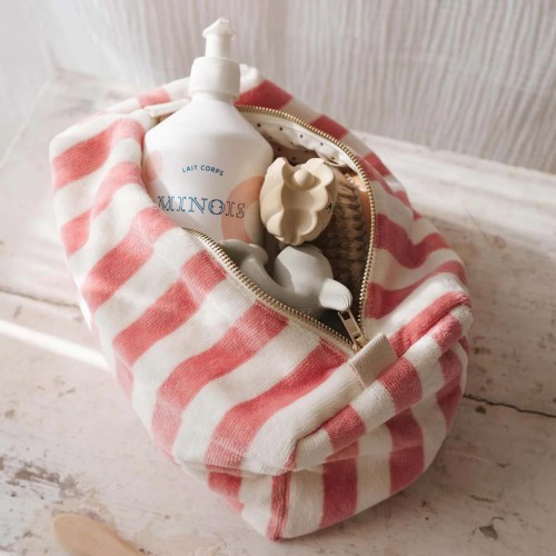 Trousse de toilette en canevas de coton