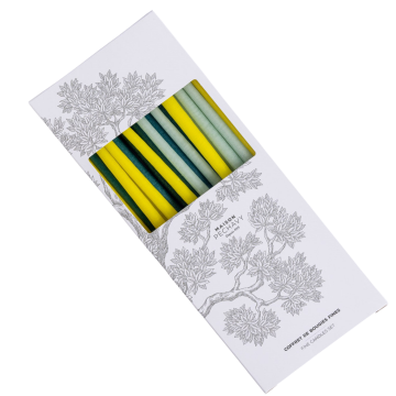 Coffret 20 bougies fines Mimosa - Maison Pechavy
