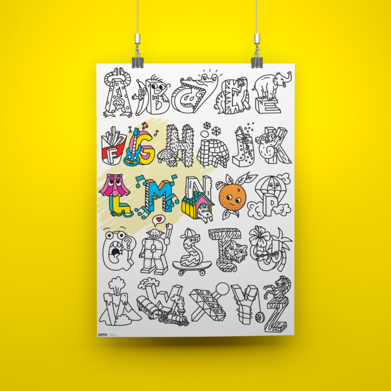 Omy - Poster géant ABC Voir la slide Omy - Poster géant ABC