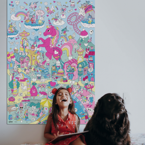 Omy - Poster et Stickers - Lily - cherche & trouve Omy - Poster et Stickers - Lily - cherche & trouve