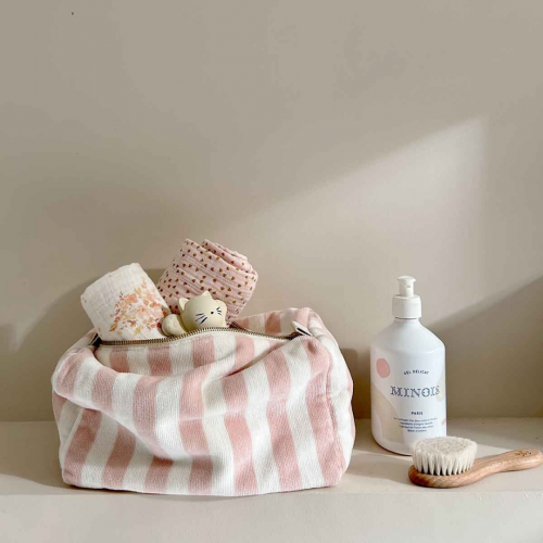 Trousse de toilette en canevas de coton Trousse de toilette en canevas de coton