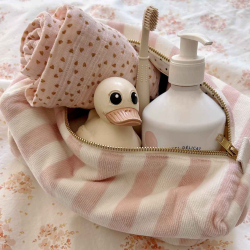 Trousse de toilette en canevas de coton Trousse de toilette en canevas de coton