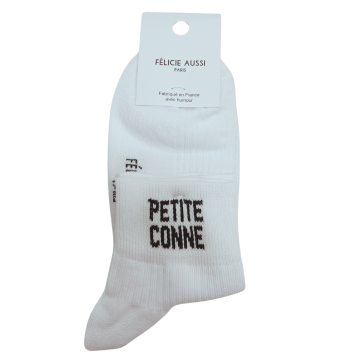 Félicie Aussi - Chaussettes Basses Blanches Petite Conne