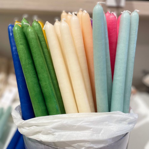 Bougie cierge 30 cm Menthe - Ciergerie des Prémontrés Bougie cierge 30 cm Menthe - Ciergerie des Prémontrés