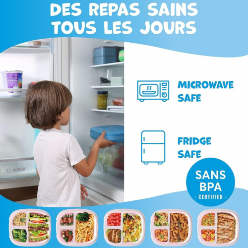 Umami - Lunchbox complète pour enfants bleu, vert ou rose Umami - Lunchbox complète pour enfants bleu, vert ou rose