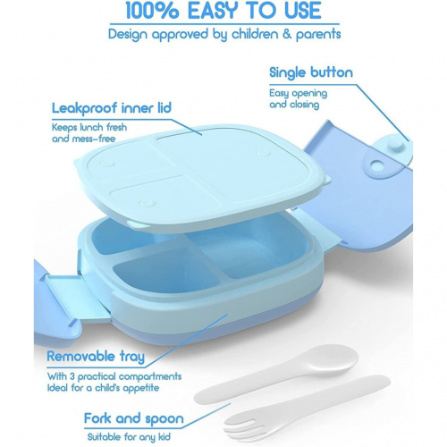 Umami - Lunchbox complète pour enfants bleu, vert ou rose Umami - Lunchbox complète pour enfants bleu, vert ou rose