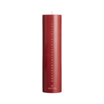 Bougie de l'Avent Warm Red - Naturelle & Artisanale | Original Home