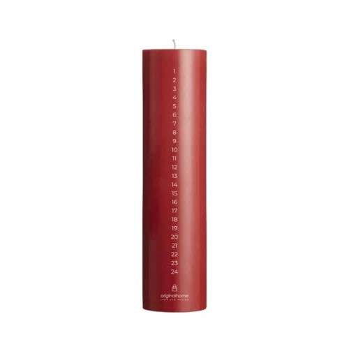 Bougie de l'Avent Warm Red - Naturelle & Artisanale | Original Home Bougie de l'Avent Warm Red - Naturelle & Artisanale | Original Home