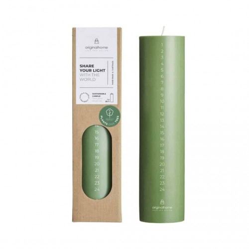 Bougie de l'Avent Matcha - Naturelle & Artisanale | Original Home Bougie de l'Avent Matcha - Naturelle & Artisanale | Original Home