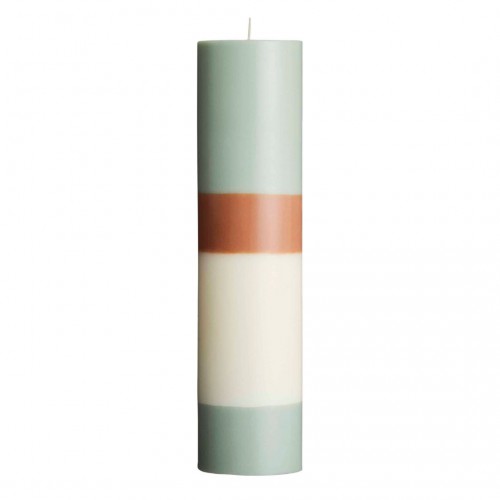 Bougie Pilier Rayée Pine Tree - Naturelle & Artisanale | Original Home Bougie Pilier Rayée Pine Tree - Naturelle & Artisanale | Original Home