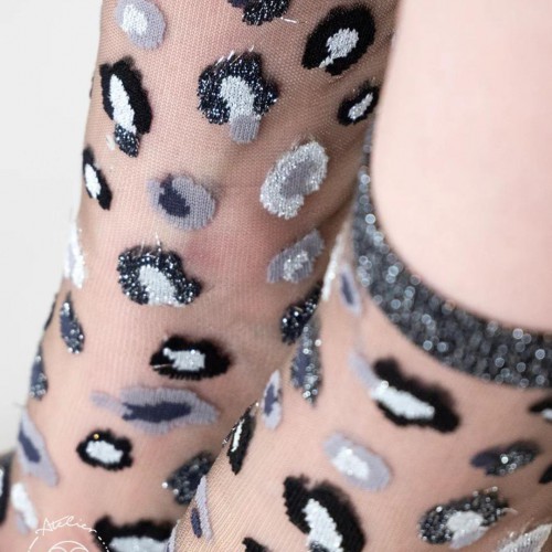 Chaussettes transparentes Horseshoe Bend Silver - Atelier Saint-Eustache Chaussettes transparentes Horseshoe Bend Silver - Atelier Saint-Eustache