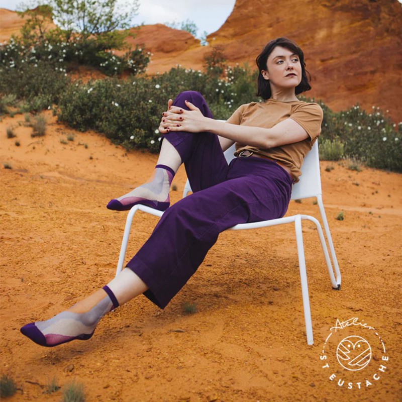 Voir la slide Chaussettes transparentes Antelope Canyon Fuchsia - Atelier Saint-Eustache