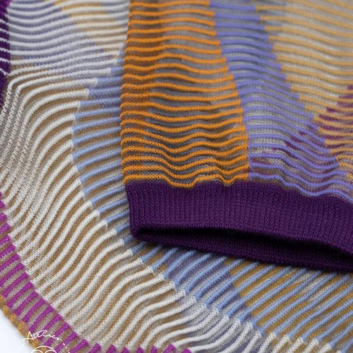 Chaussettes transparentes Antelope Canyon Fuchsia - Atelier Saint-Eustache