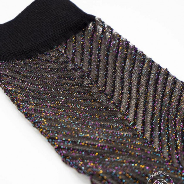 Chaussettes transparentes Sapin Multicolor - Atelier Saint-Eustache