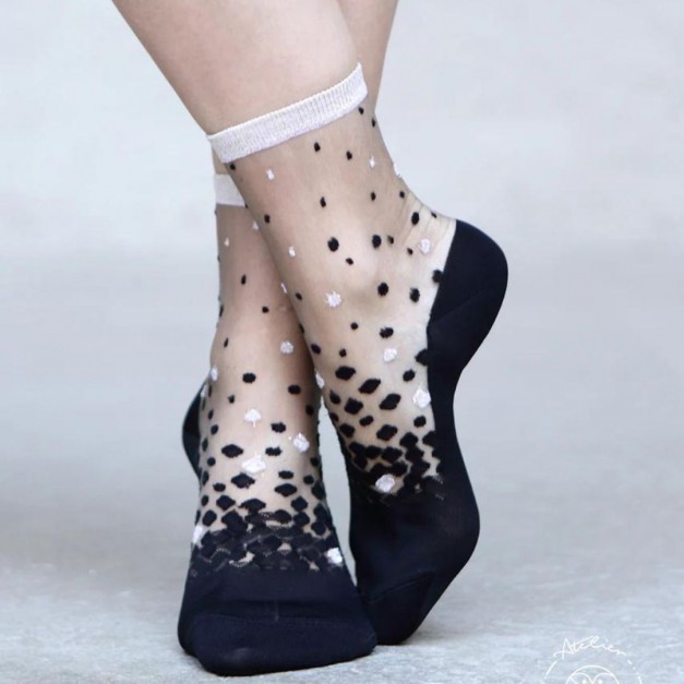 Chaussettes transparentes Nakameguro Or - Atelier Saint-Eustache