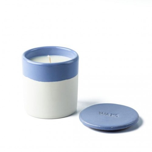 Bougie cire naturelle céramique 1 mèche Lavande - Waks Bougie cire naturelle céramique 1 mèche Lavande - Waks
