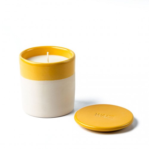 Bougie cire naturelle céramique 1 mèche Agrumes - Waks Bougie cire naturelle céramique 1 mèche Agrumes - Waks
