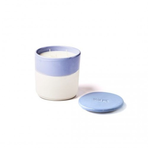 Bougie cire naturelle céramique 3 mèches Lavande - Waks Bougie cire naturelle céramique 3 mèches Lavande - Waks