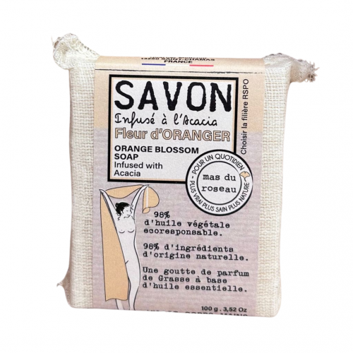 Mas du Roseau - Savon infusé - Fleur d'oranger