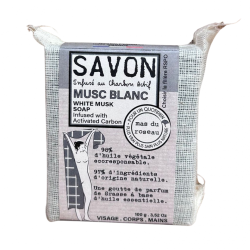 Mas du Roseau - Savon infusé - Musc blanc Mas du Roseau - Savon infusé - Musc blanc