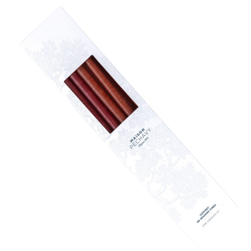 Coffret 10 bougies fines Ikat Bordeaux - Maison Pechavy