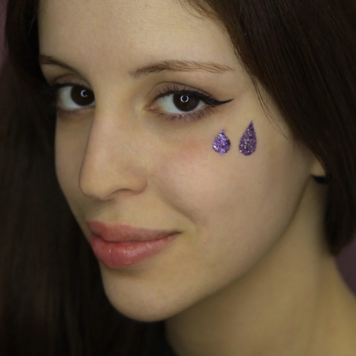 Pochoir Halloween Si Si La Paillette - Tatouages Pailletés Réutilisables Pochoir Halloween Si Si La Paillette - Tatouages Pailletés Réutilisables