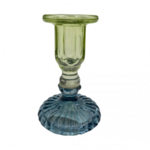 Chandelier en verre recyclé Vert/bleu - By Room