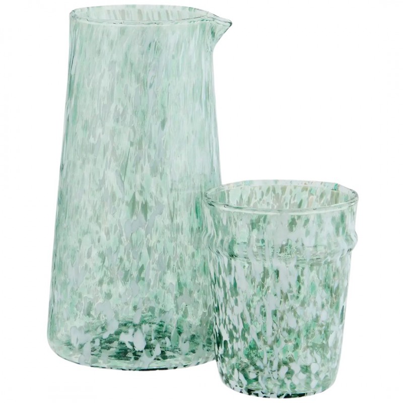 Carafe en verre - Vert - Madam Stoltz Voir la slide Carafe en verre - Vert - Madam Stoltz