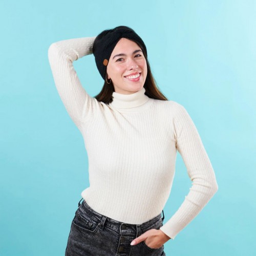 Bandeau Tricoté Vegan Doublé Polaire - Pour Garde-Oreilles Bien au Chaud Bandeau Tricoté Vegan Doublé Polaire - Pour Garde-Oreilles Bien au Chaud