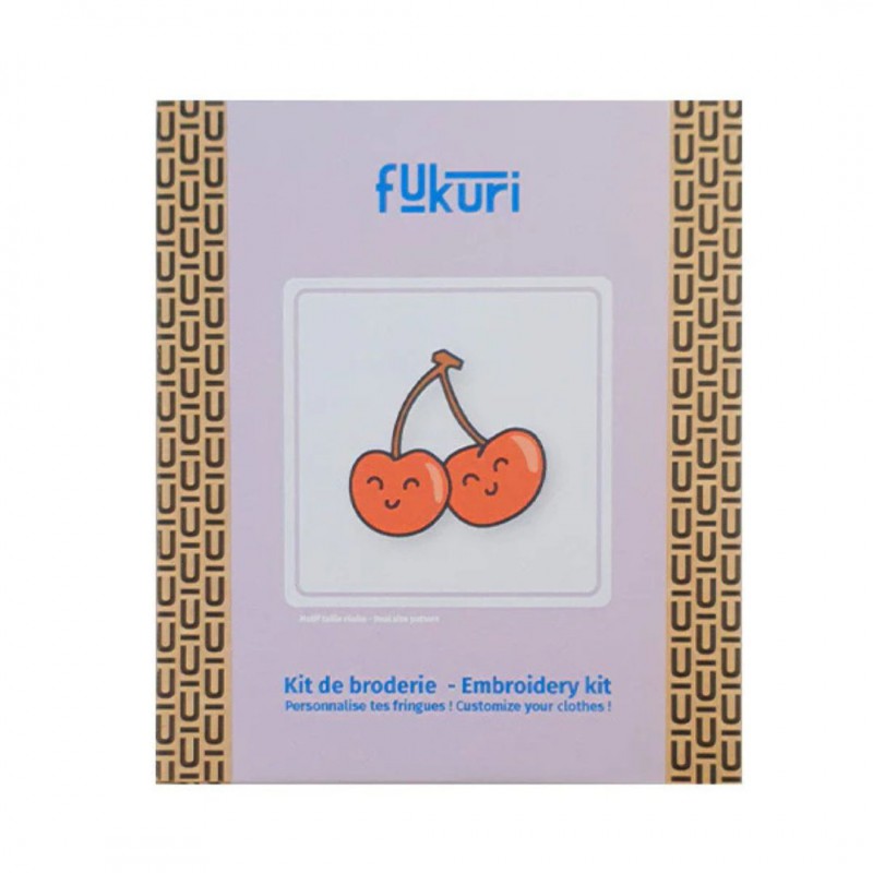 Voir la slide Kit broderie Cerises Kawaii - Fukuri
