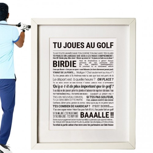 Affiche Tu joues au golf? - Tout est dit Affiche Tu joues au golf? - Tout est dit