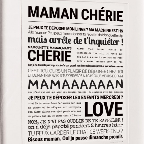 Affiche Maman chérie - Tout est dit Affiche Maman chérie - Tout est dit