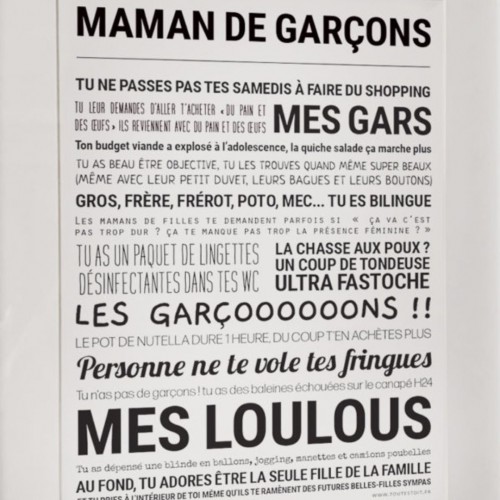 Affiche Maman de garçons - Tout est dit Affiche Maman de garçons - Tout est dit