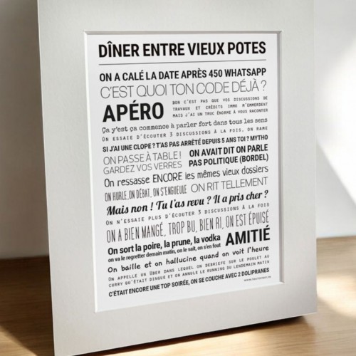 Affiche Dîner entre vieux potes - Tout est dit