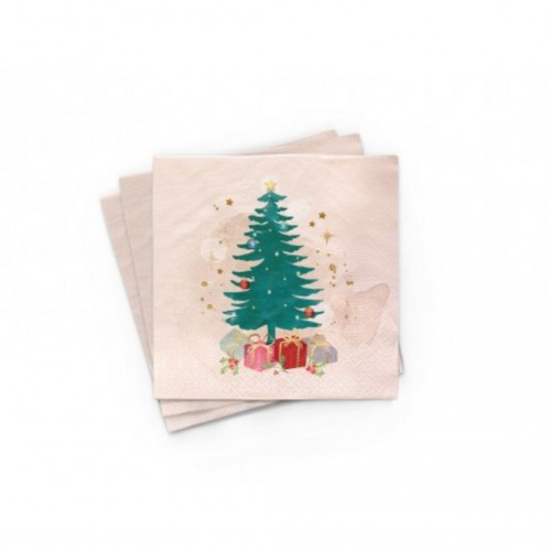 20 Serviettes Bambou 33x33 cm - Christmas Tree - Chic Mic 20 Serviettes Bambou 33x33 cm - Christmas Tree - Chic Mic