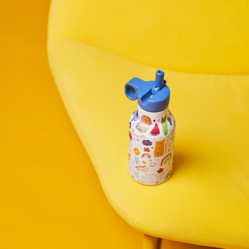 Voir la slide Gourde enfant isotherme 3D 350ml - Doodles - Chic Mic