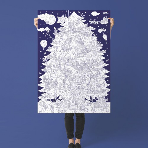 Omy - Poster géant Magic Tree - sapin enchanté du père noël Omy - Poster géant Magic Tree - sapin enchanté du père noël