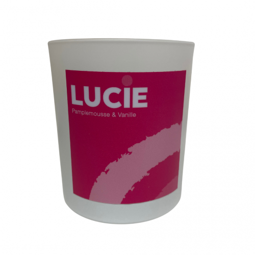 Lucie in the R – Bougie Pamplemousse & Vanille – Cire de soja naturelle Lucie in the R – Bougie Pamplemousse & Vanille – Cire de soja naturelle