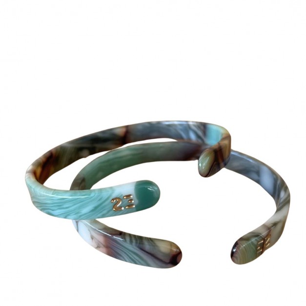 Bracelet Jonc vert Fin - 23 degrés