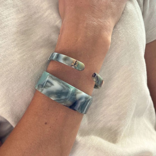 Bracelet Jonc vert Fin - 23 degrés