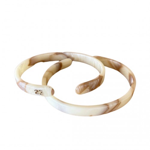 Bracelet Jonc Ivoire Fin - 23 degrés Bracelet Jonc Ivoire Fin - 23 degrés