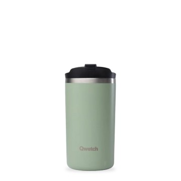 Travel Mug Tilleul - Qwetch - 6h chaud, 12h froid, 100% étanche