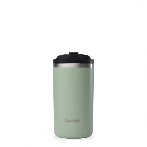 Travel Mug Tilleul - Qwetch - 6h chaud, 12h froid, 100% étanche